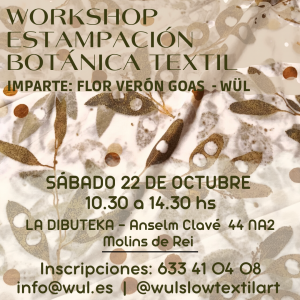 Taller de Estampación Botánica Textil 22 de Octubre 2022 – BARCELONA